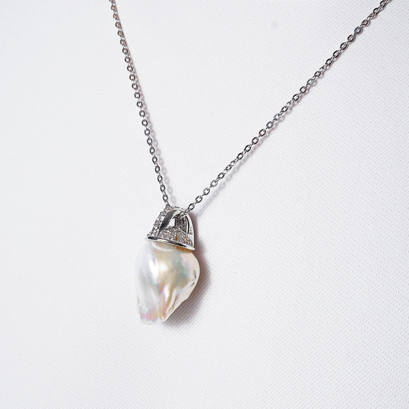 Japanese Baroque Pearl with Zircon - Gaea | Crystal Jewelry & Gemstones (Manila, Philippines)