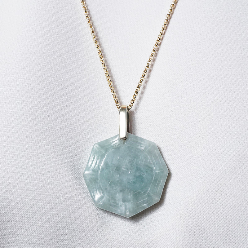 Carved Burma Jade Octagon - Gaea | Crystal Jewelry & Gemstones (Manila, Philippines)