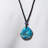 Turquoise with Black Tourmaline - Gaea | Crystal Jewelry & Gemstones (Manila, Philippines)