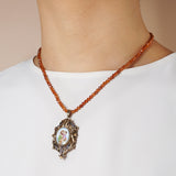 St. Joseph Enamel with A-Grade Citrine and Iolite Medallion - Gaea | Crystal Jewelry & Gemstones (Manila, Philippines)