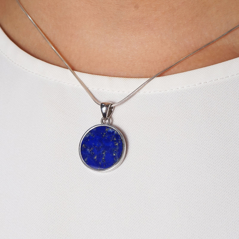 A-Grade Lapis Lazuli Coin - Gaea | Crystal Jewelry & Gemstones (Manila, Philippines)