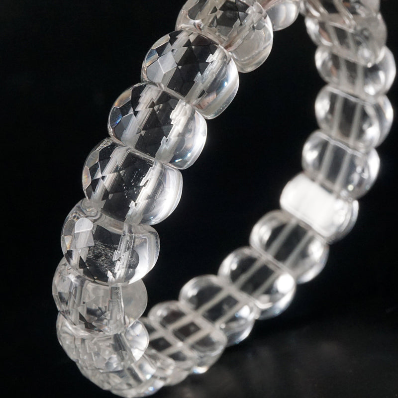 Clear Quartz Faceted Bangle - Gaea | Crystal Jewelry & Gemstones (Manila, Philippines)