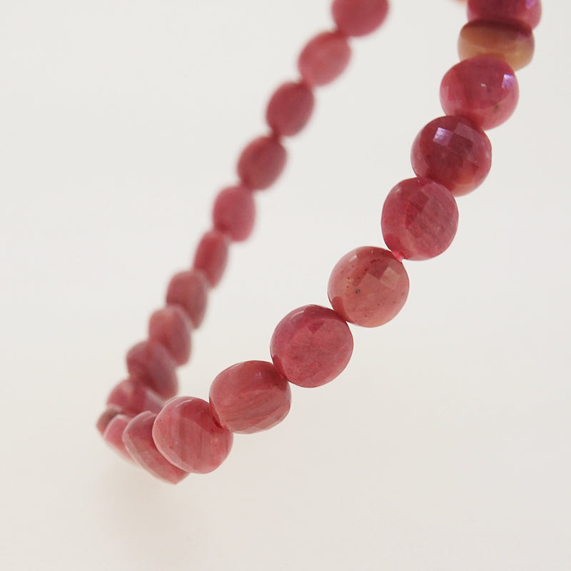 Rhodonite Faceted Circle 7mm - Gaea | Crystal Jewelry & Gemstones (Manila, Philippines)