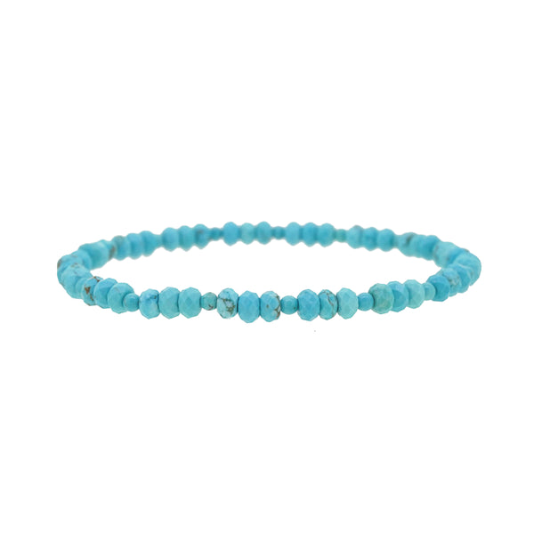 Turquoise Faceted Rondelle 4mm - Gaea | Crystal Jewelry & Gemstones (Manila, Philippines)