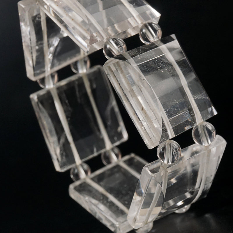 Clear Quartz Square Bangle - Gaea | Crystal Jewelry & Gemstones (Manila, Philippines)