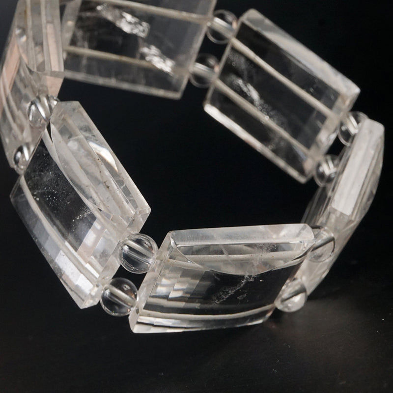 Clear Quartz Square Bangle - Gaea | Crystal Jewelry & Gemstones (Manila, Philippines)