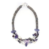 Multi-Strand Labradorite, Tanzanite, Amethyst, and Rainbow Moonstone - Gaea