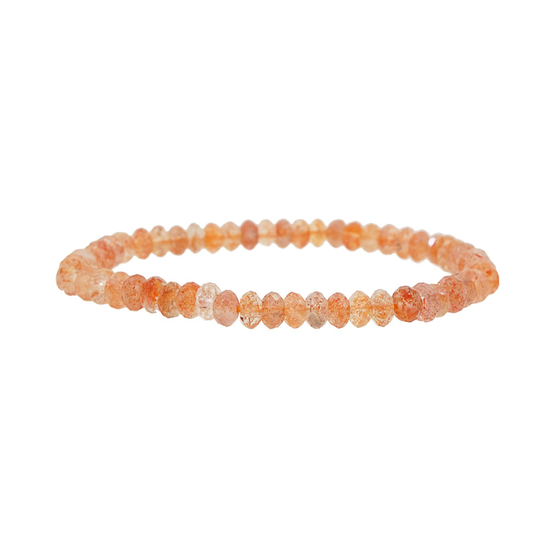A-Grade Sunstone Faceted Rondelle 7mm - Gaea | Crystal Jewelry & Gemstones (Manila, Philippines)