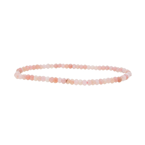 Pink Opal Faceted Rondelle 4mm - Gaea | Crystal Jewelry & Gemstones (Manila, Philippines)