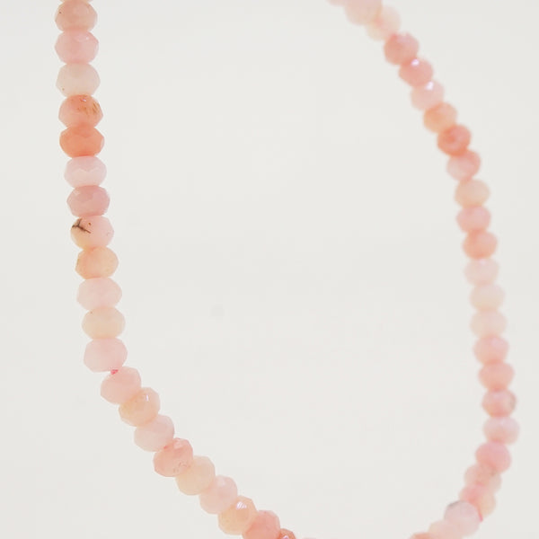 Pink Opal Faceted Rondelle 4mm - Gaea | Crystal Jewelry & Gemstones (Manila, Philippines)