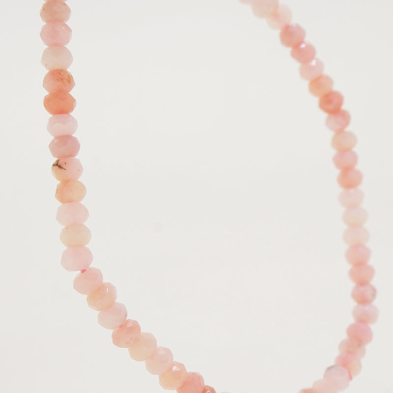 Pink Opal Faceted Rondelle 4mm - Gaea | Crystal Jewelry & Gemstones (Manila, Philippines)