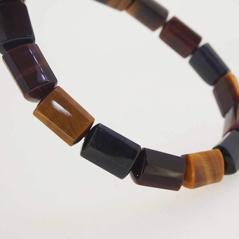 Tricolor Tiger Eye Faceted Cylinder - Gaea | Crystal Jewelry & Gemstones (Manila, Philippines)