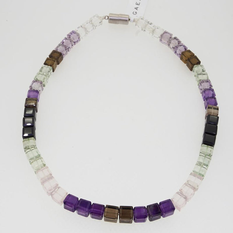 A-Grade Clear Quartz, Amethyst, Smoky Quartz, Rose Quartz, Prasiolite, and Black Spinel - Gaea