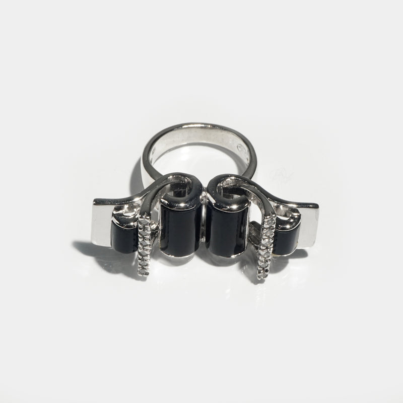 Black Onyx with White Topaz - Gaea