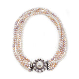 Multi-Strand Champagne and White Freshwater Pearls - Gaea