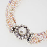 Multi-Strand Champagne and White Freshwater Pearls - Gaea