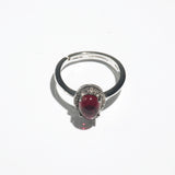 A-Grade Rhodolite Garnet with White Topaz - Gaea