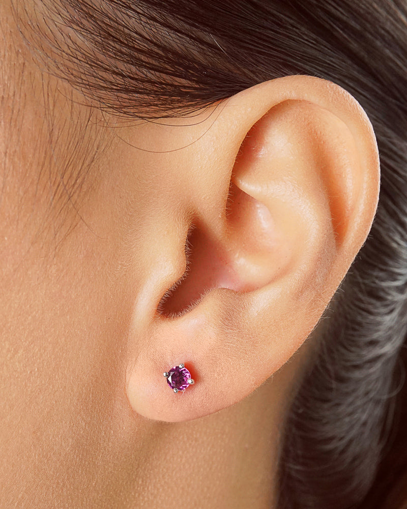 Amethyst Stud - Gaea