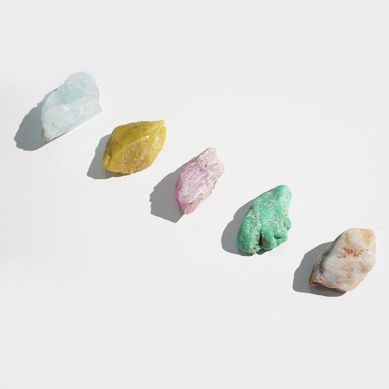 Premium Mixed Raw Crystals Specimen Set - Gaea