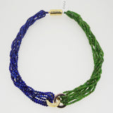 A-Grade Chrome Diopside and Lapis Lazuli - Gaea