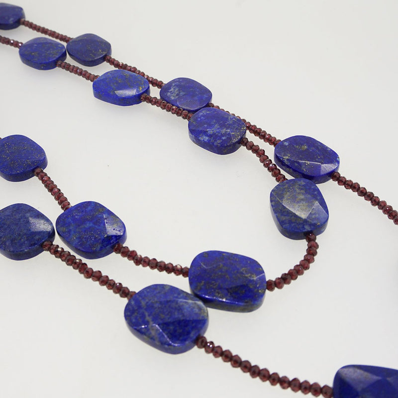 Rhodolite Garnet and Lapis Lazuli - Gaea