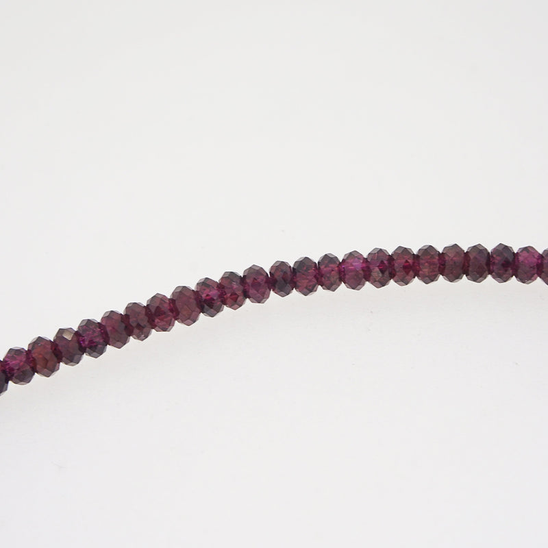 A-Grade Rhodolite Garnet Faceted Rondelle 4.5mm - Gaea | Crystal Jewelry & Gemstones (Manila, Philippines)