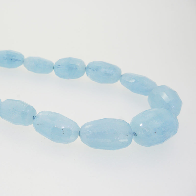 A-Grade Aquamarine Faceted Tumble - Gaea