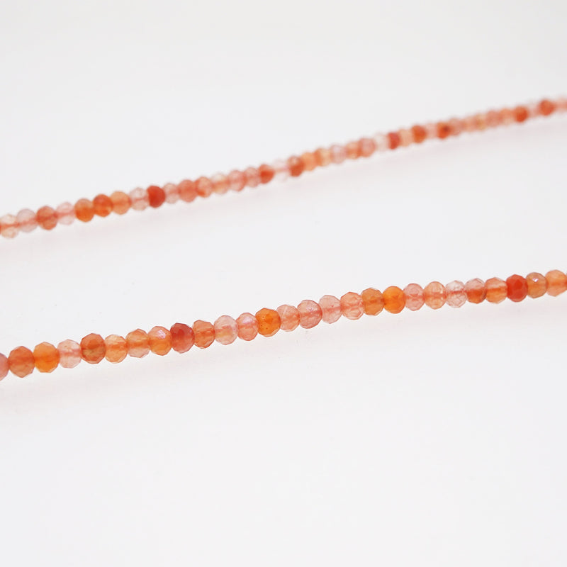 A-Grade Sunstone Faceted Rondelle 3.5mm - Gaea | Crystal Jewelry & Gemstones (Manila, Philippines)