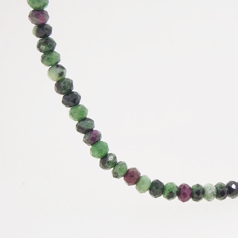 Ruby Zoisite Faceted Rondelle 5mm - Gaea | Crystal Jewelry & Gemstones (Manila, Philippines)