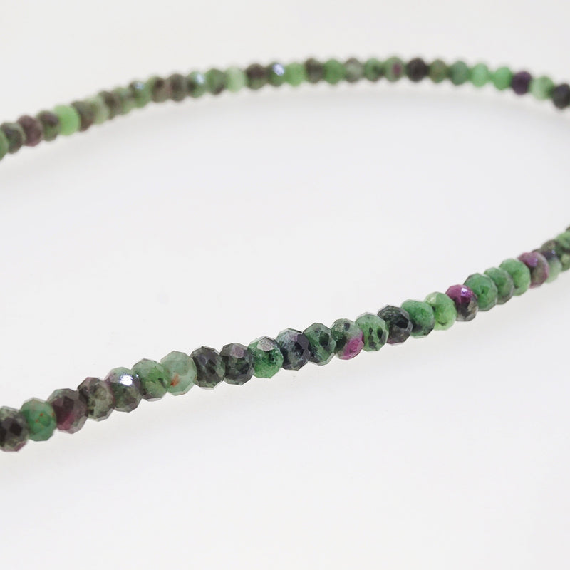 Ruby Zoisite Faceted Rondelle 5mm - Gaea | Crystal Jewelry & Gemstones (Manila, Philippines)