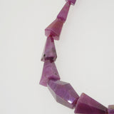 Natural Ruby Faceted Geometric Cut - Gaea