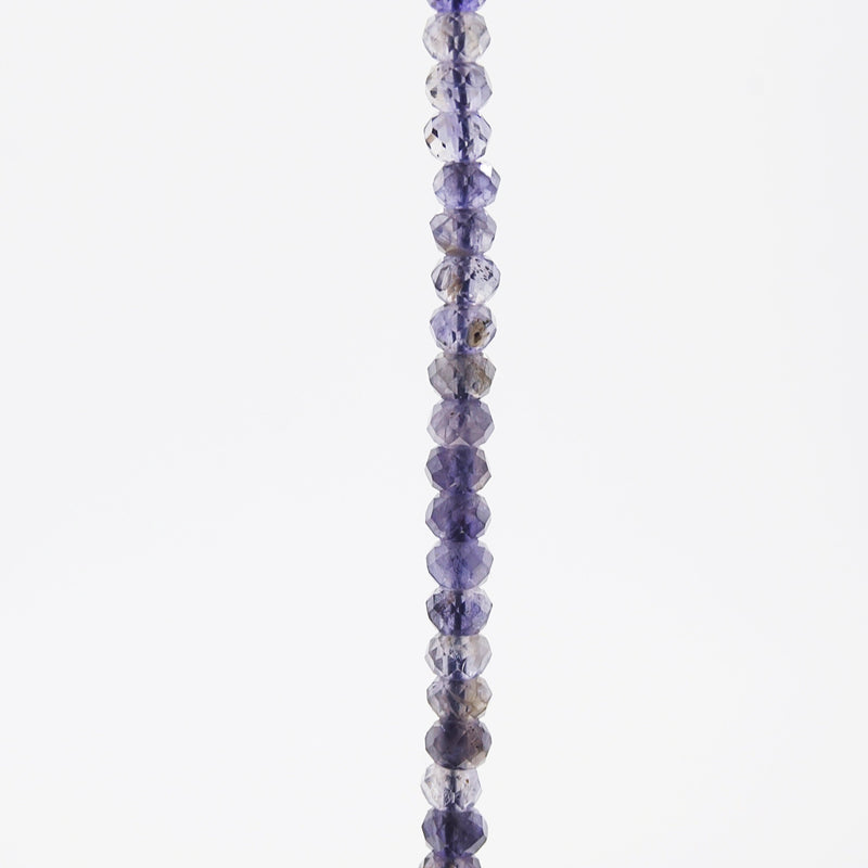 Iolite Faceted Rondelle 4mm - Gaea | Crystal Jewelry & Gemstones (Manila, Philippines)