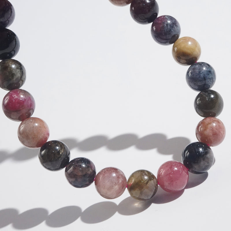 Multicolored Tourmaline and Lepidolite 8mm - Gaea