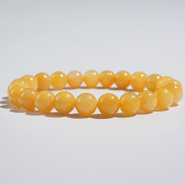 Yellow Burma Jade 8mm - Gaea