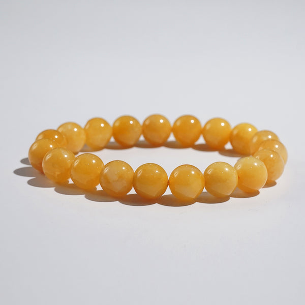 Yellow Burma Jade 10mm - Gaea