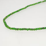 A-Grade Chrome Diopside Faceted Rondelle 3mm - Gaea | Crystal Jewelry & Gemstones (Manila, Philippines)