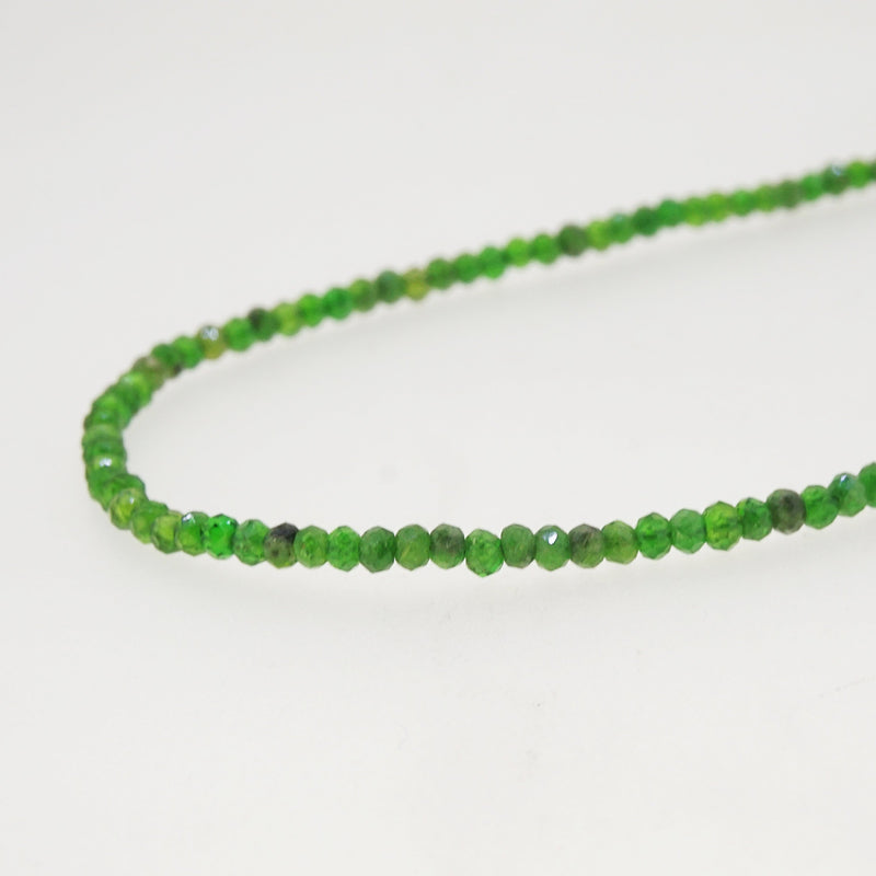 A-Grade Chrome Diopside Faceted Rondelle 3mm - Gaea | Crystal Jewelry & Gemstones (Manila, Philippines)