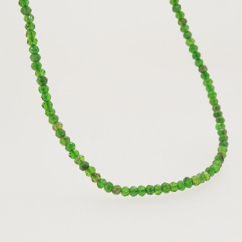 A-Grade Chrome Diopside Faceted Rondelle 3mm - Gaea | Crystal Jewelry & Gemstones (Manila, Philippines)