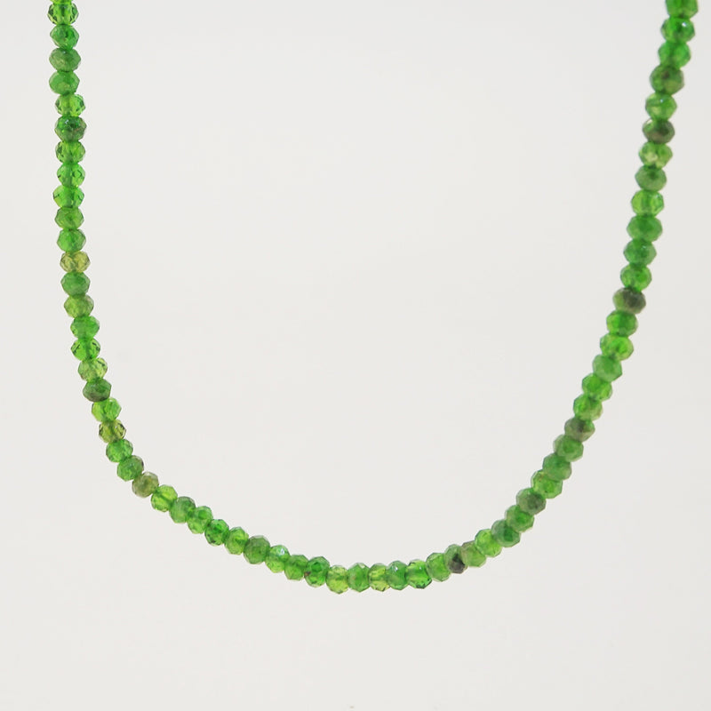 A-Grade Chrome Diopside Faceted Rondelle 3mm - Gaea | Crystal Jewelry & Gemstones (Manila, Philippines)