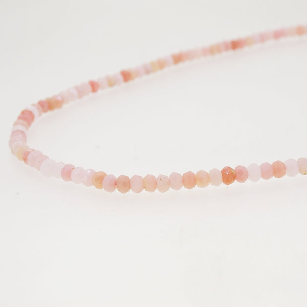 Pink Opal Faceted Rondelle 4mm - Gaea | Crystal Jewelry & Gemstones (Manila, Philippines)
