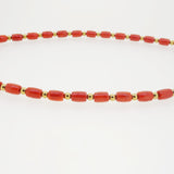 Japanese Red Coral with Hematite - Gaea