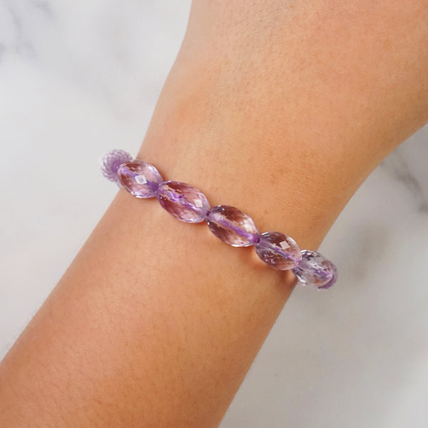 A-Grade Lavender Amethyst Faceted Ovals - Gaea