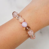 Kunzite, Morganite, Clear Quartz, Lemon Quartz 10mm - Gaea