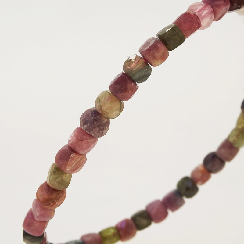 Multicolored Tourmaline Faceted Cubes - Gaea