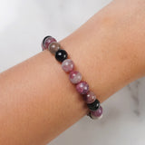 Multicolored Tourmaline and Lepidolite 8mm - Gaea