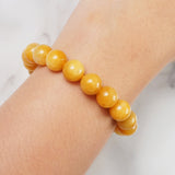 Yellow Burma Jade 10mm - Gaea