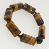 Geometric Tiger Eye with Black Onyx 12mm - Gaea