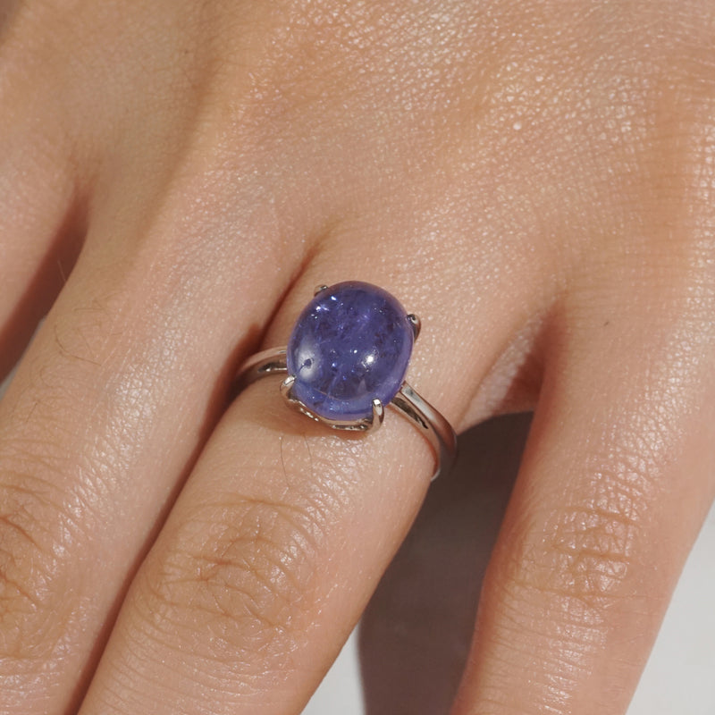 A-Grade Tanzanite Cabochon - Gaea