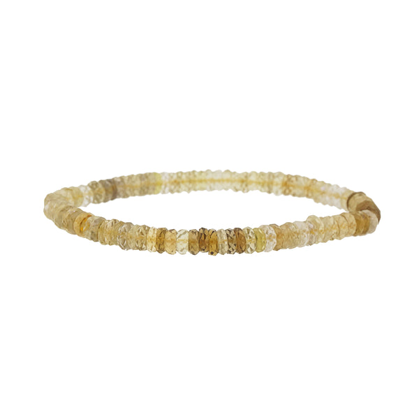 A-Grade Citrine Faceted Rondelle - Gaea