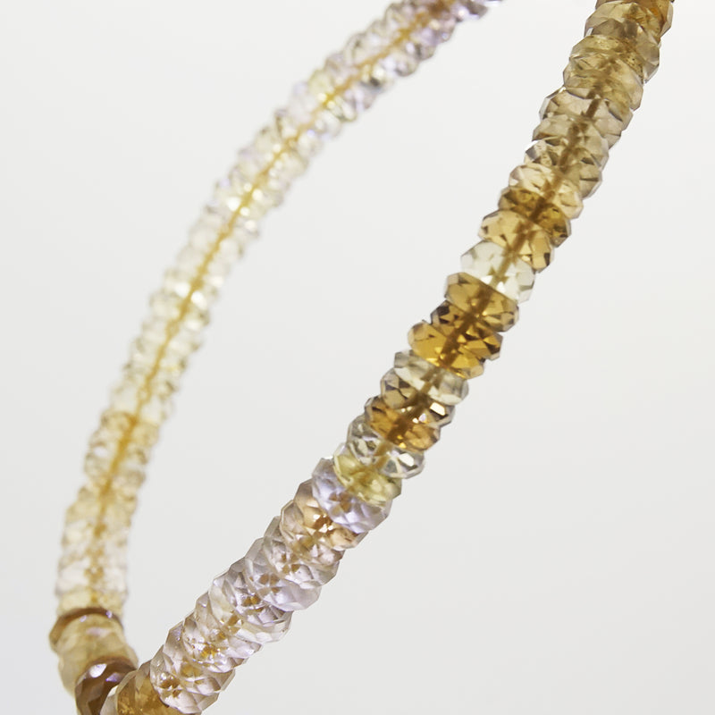 A-Grade Citrine Faceted Rondelle - Gaea